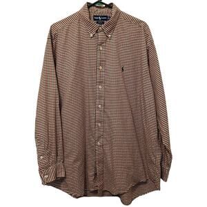 Ralph Lauren Checked Shirt Vintage Green Red Blake Cotton XL